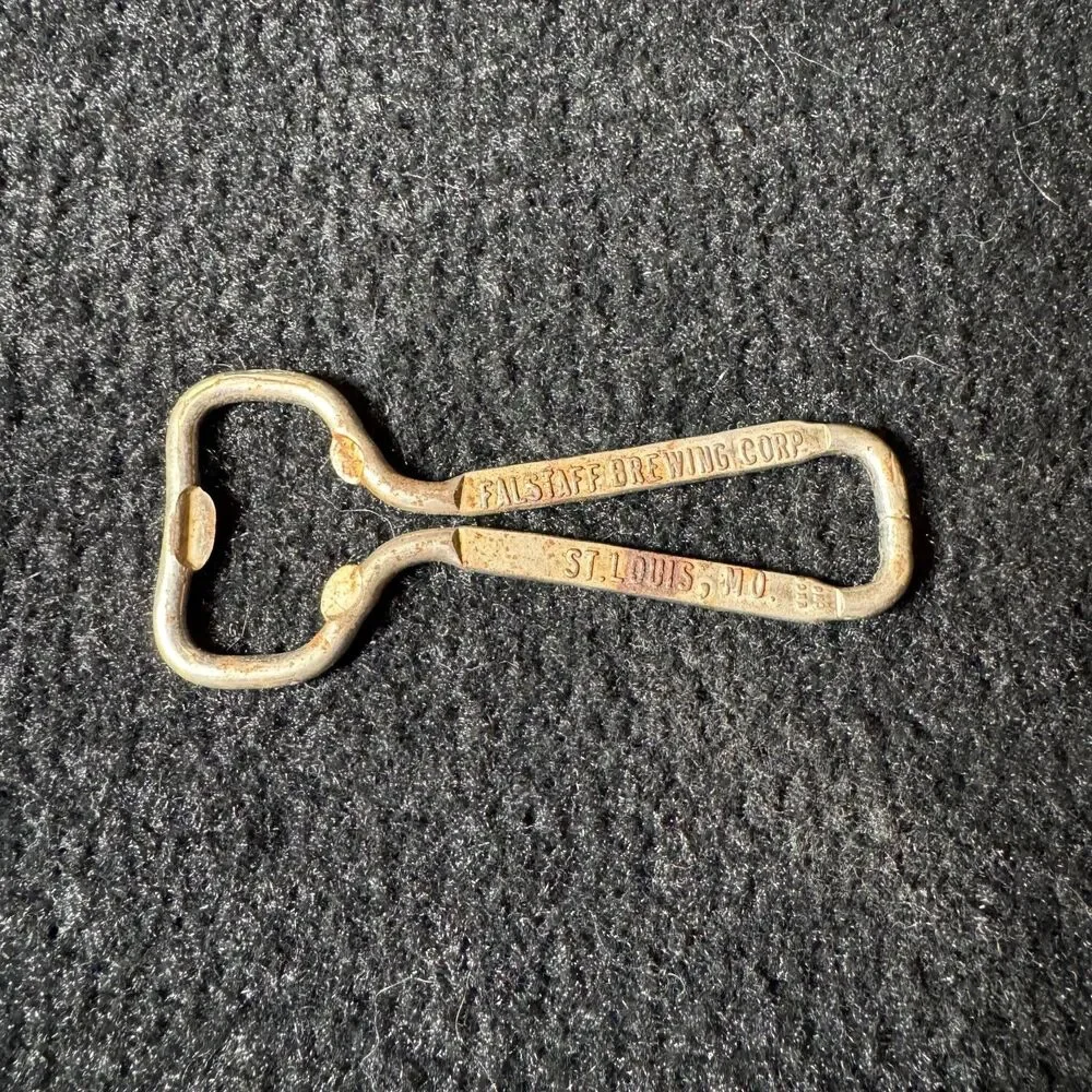 Vintage Falstaff Beer Bottle Opener St Louis MO Brewing Corp Church Key Barware